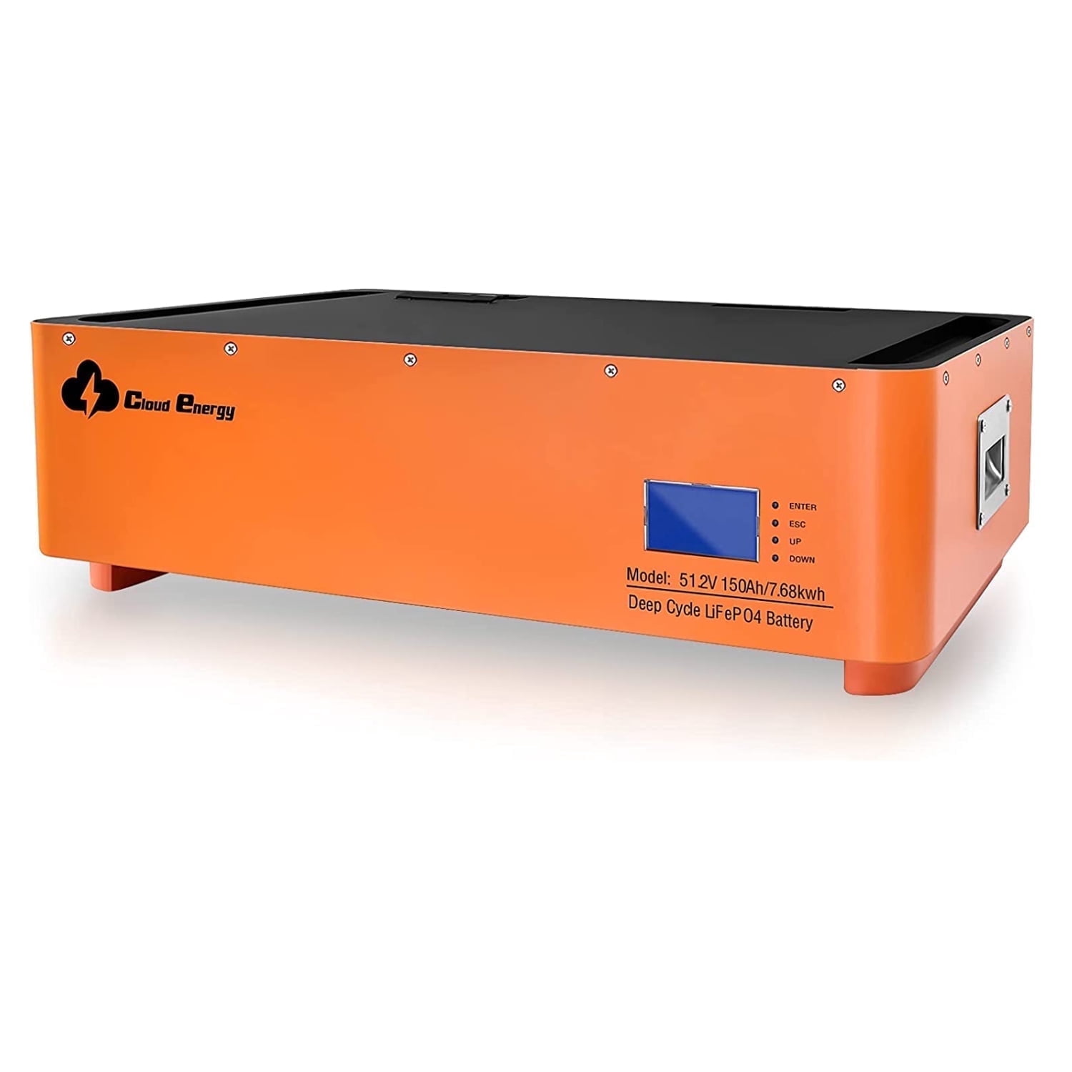 48V 150Ah Stackable LiFePO4 Deep Cycle Rechargeable Battery 6000+ Life Cycles & 10-Year Lifetime Built-in BMS & LED Monitor RV, Solar, Marine, Overland, Off-Grid