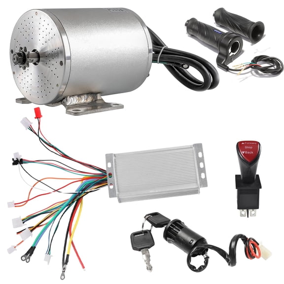 48V 1800W Brushless DC Motor Controller Throttle Kit Electric Bicycle Kit for E-Bike Scooter Motor Go Kart ATV Quad Dirt Pit Bike Motorcycle Razor Mini Bike