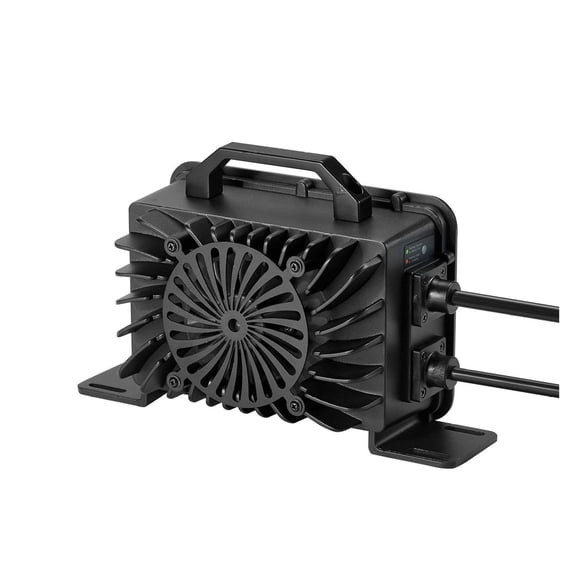 48V 18A LiFePO4 Battery Charger, 58.4V Smart Charger for Lithium Iron Phosphate Batteries, Waterproof Connector, LED Indicator, 0V Activation, Boat RV Deep Cycle