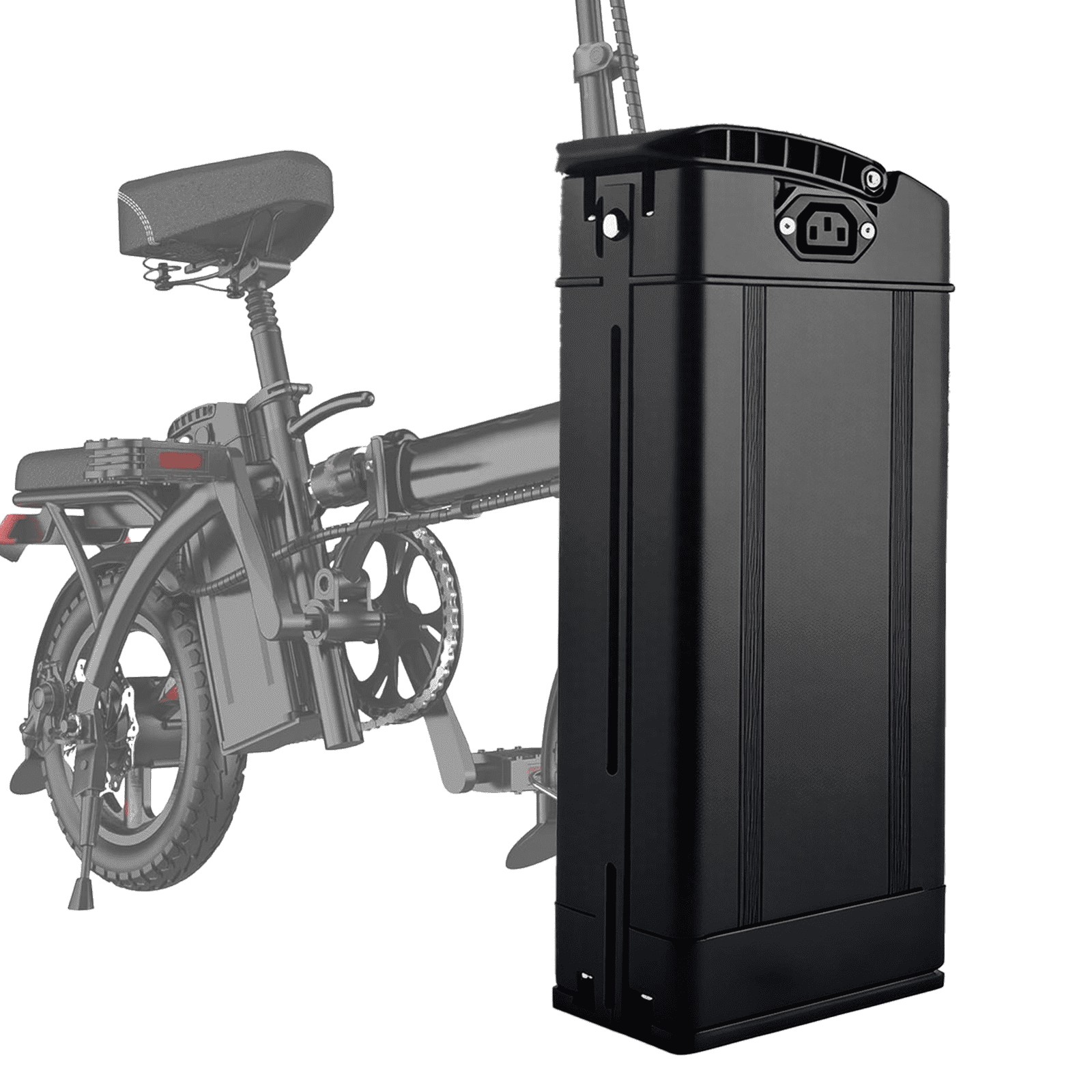 48V 20Ah Battery for Bike, with 30A BMS for 250W 350W 500W 700W 900W, No Bottom Connection Port