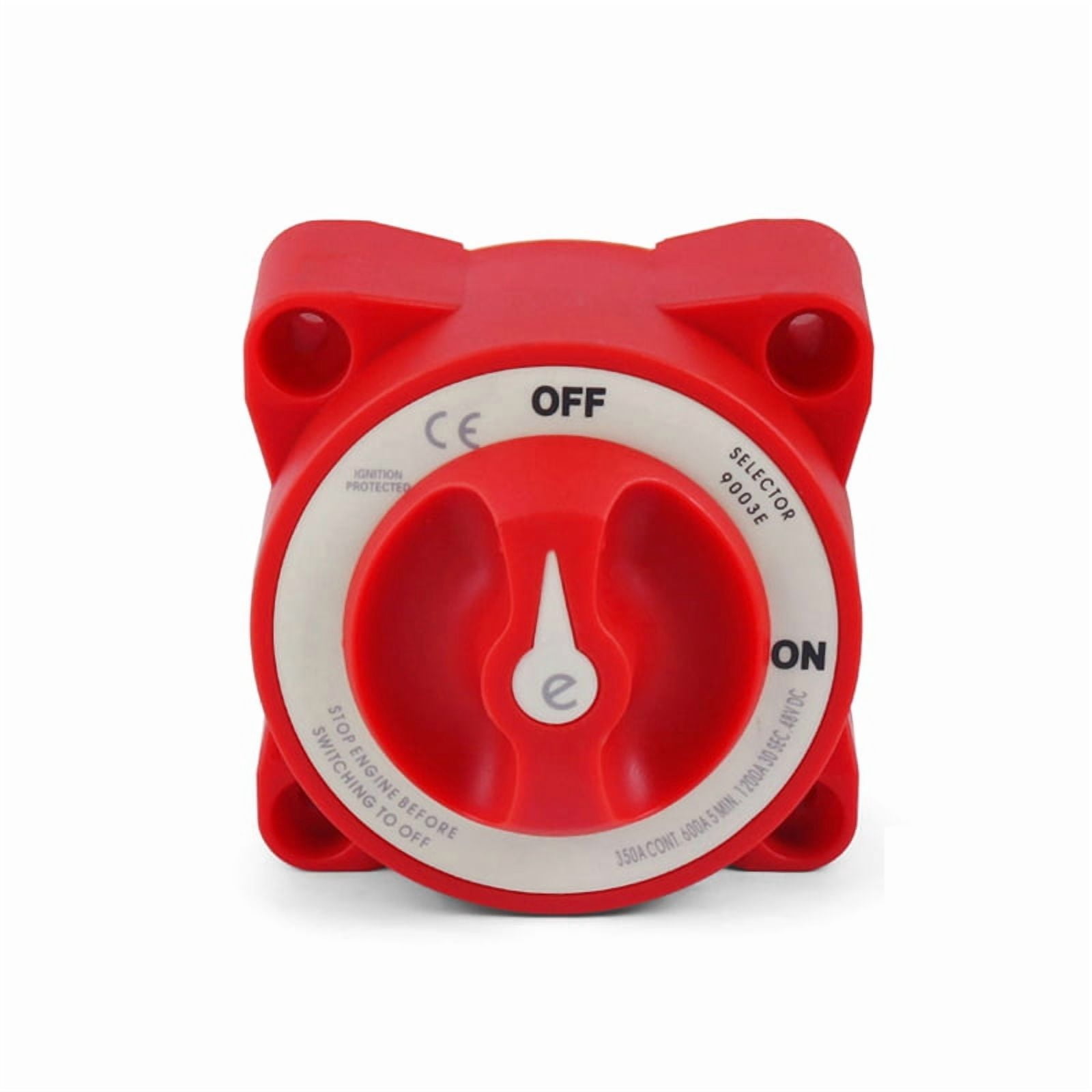 48V 350A Car Auto RV Marine Boat Single Circuit  Isolator Disconnect Rotary E Series Battery Switch Cut