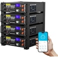thumbnail image 1 of 48V 400Ah LiFePO4 Lithium Battery (4 Pack 48V 100AH) with 100A BMS, 20.48kWh Capacity, Server Rack Battery with Bluetooth, 6000 Deep Cycles, Ideal for Off-Grid, Solar, 1 of 9