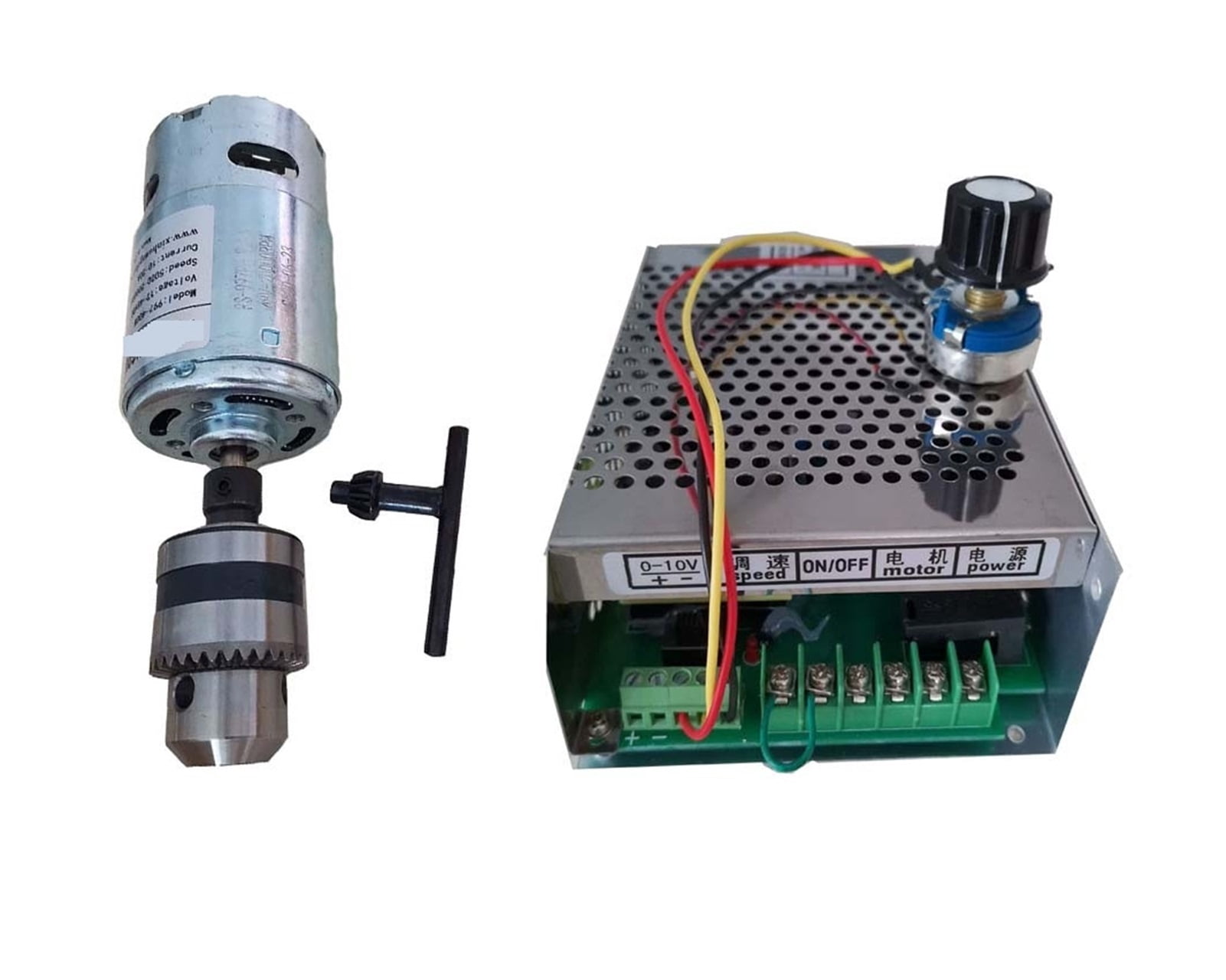 48V 400W Drill Chuck Spindle Powerful DC Motor,12-48V High Speed Motor ...
