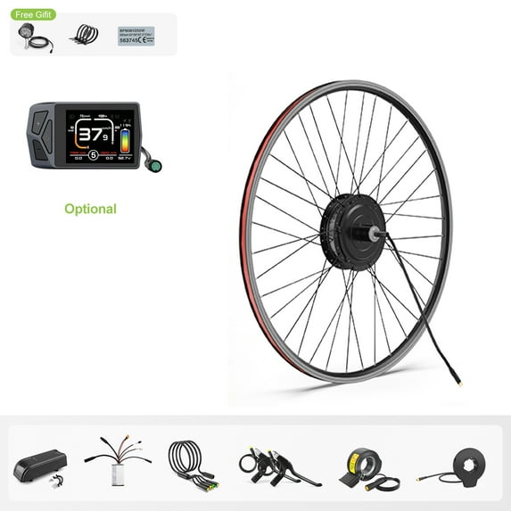 48V 500W Bafang 20" Rear Wheel Hub Motor Kits EBike Conversion Kits with EKD01 (Battery is not Included)