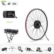 48V 500W Bafang 20" Rear Wheel Hub Motor Kits EBike Conversion Kits with EKD01 with 48V17.5AH Rear Rack Battery