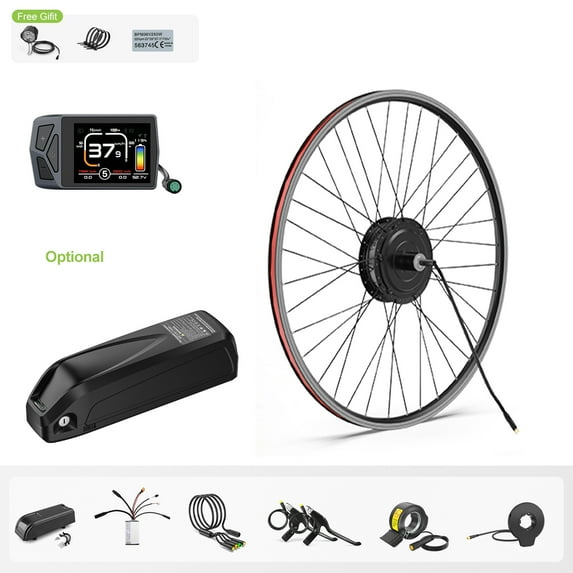 48V 500W Bafang 20" Rear Wheel Hub Motor Kits EBike Conversion Kits with EKD01 with 48V20AH Shark Battery