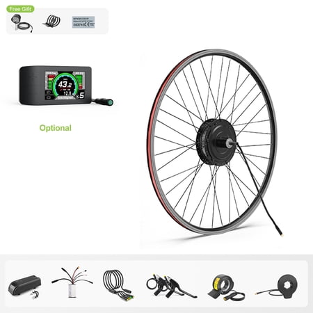 48V 500W Bafang 27.5" Rear Wheel Hub Motor Kits EBike Conversion Kits with 500C (Battery is not Included)