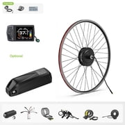 48V 500W Bafang 700C Rear Wheel Hub Motor Kits EBike Conversion Kits with EKD01 with 48V13AH Shark Battery