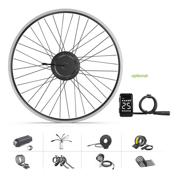 48V 500W Bafang Bicycle Conversion Kits 26" Front Wheel Hub Motor Kits with DZ40 (Battery is not Included)