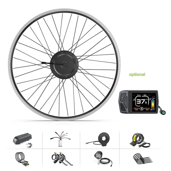 Bafang Ebike Conversion Kit 48V500W,26" Front Wheel Suitable Mountain Electric Bike Hub Motor Kitswith EKD01 Display (Battery is Not Included)