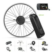 48V 500W Bafang Bicycle Conversion Kits 26 Front Wheel Hub Motor Kits with EKD01 with 48V20AH Shark Battery
