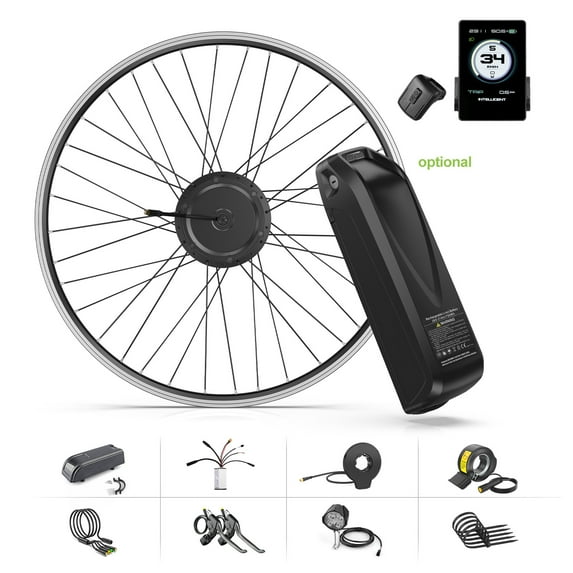 48V 500W Bafang Bicycle Conversion Kits 26" Front Wheel Hub Motor Kits with P860ML with 48V13AH Shark Battery