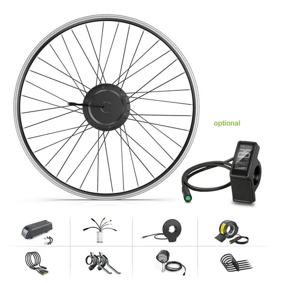 48V 500W Bafang Bicycle Conversion Kits 700C Front Wheel Hub Motor Kits with DM03 (Battery is not Included)
