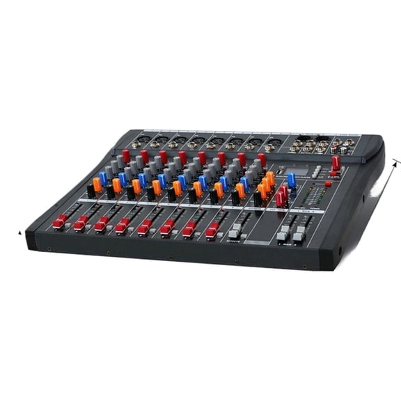 48V 6/8/12 Channels Professional Studio Au-dio Mixer USB DJ Sound Mixing Console Phantom Powers Monitor Amplifier ,Easy to Operate