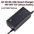 48V 60V 72V 3A 5A 8A 10A lipo lifepo4 battery charger carregador