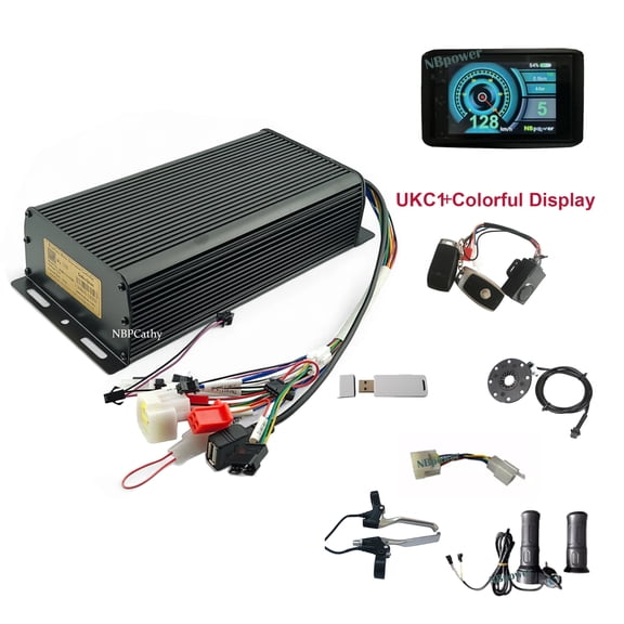 48V-72v 100A 5000w Electric Bike Controller Sine Wave System MQCON Setting sabovton Controller with Brake,Throttle,Pas and alram