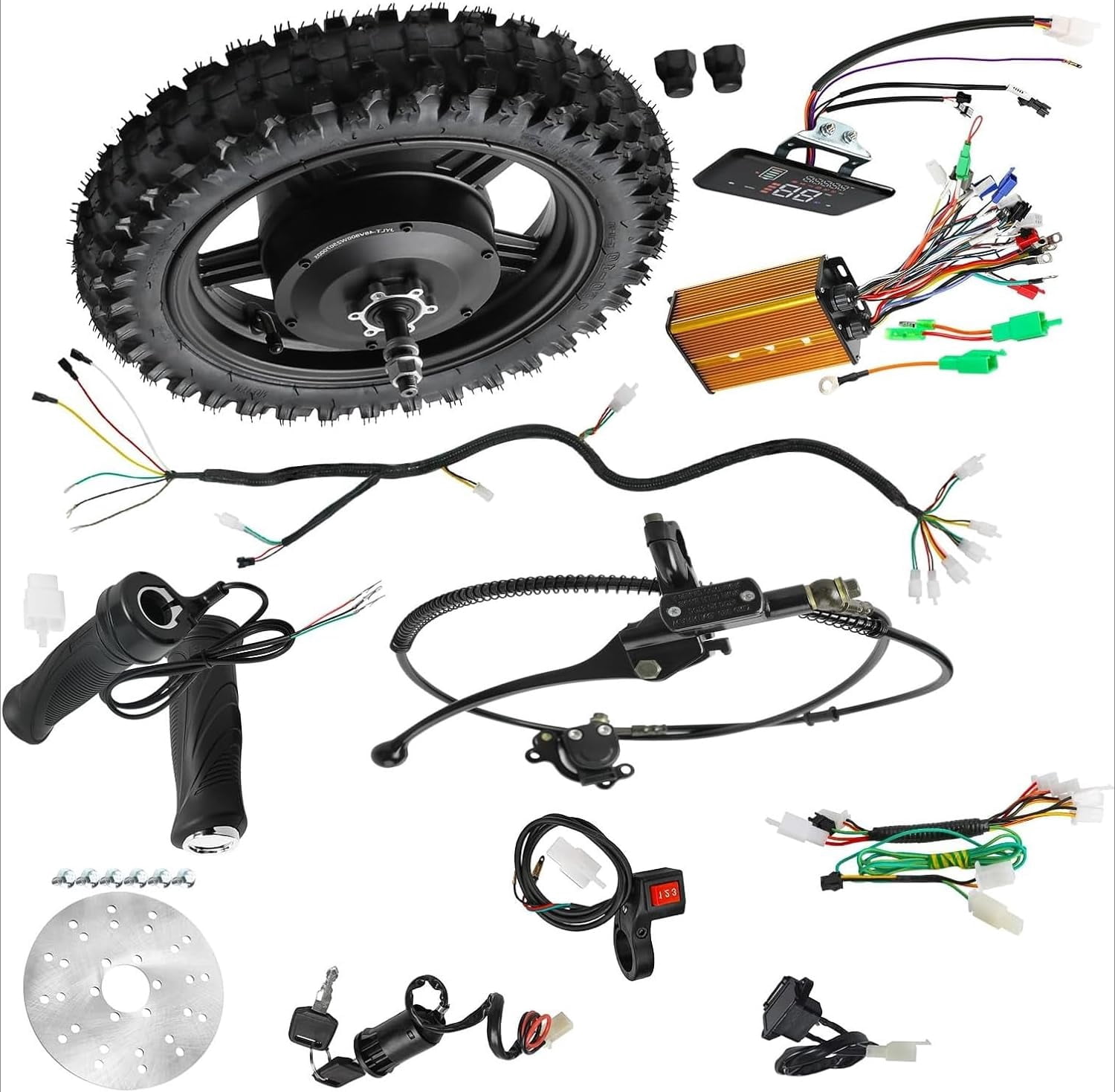 small electric motor for bicycle 24V 350W Brushed Kit, Speed Controller, Throttle with Key 36VDC 350W Gear Reduction Electric For E Shunli Customizable Low Rpm 12v