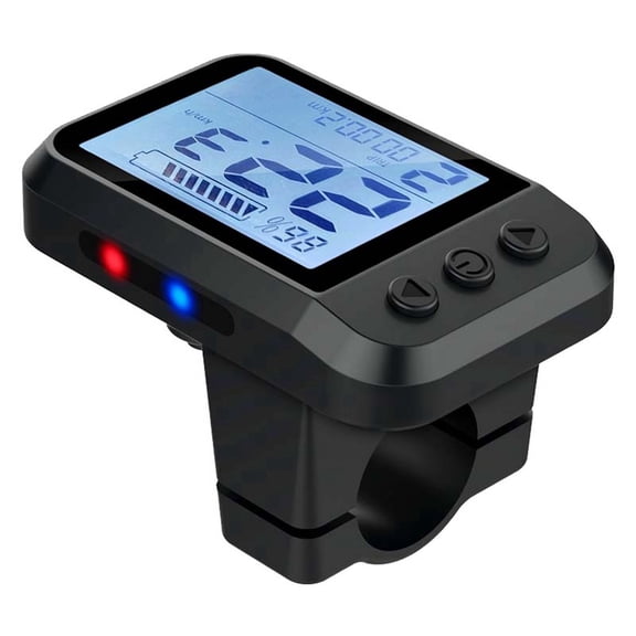 48V E-02N LCD Display Meter Electric Bike LCD Display with SM Plug Electric Scooter Smart LCD Meter,1 * bike LCD Display,Black
