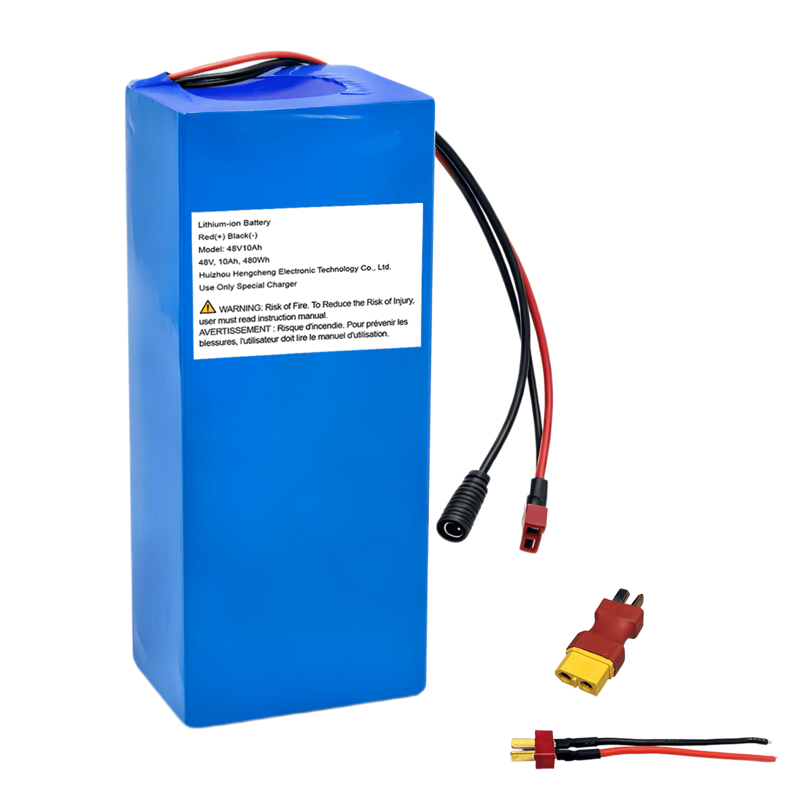 Veleylr 48V 10Ah Ebike Battery for Adult Electric Bicycle 200-1000W Motor, 48V Lithium Ion Battery with 20A BMS