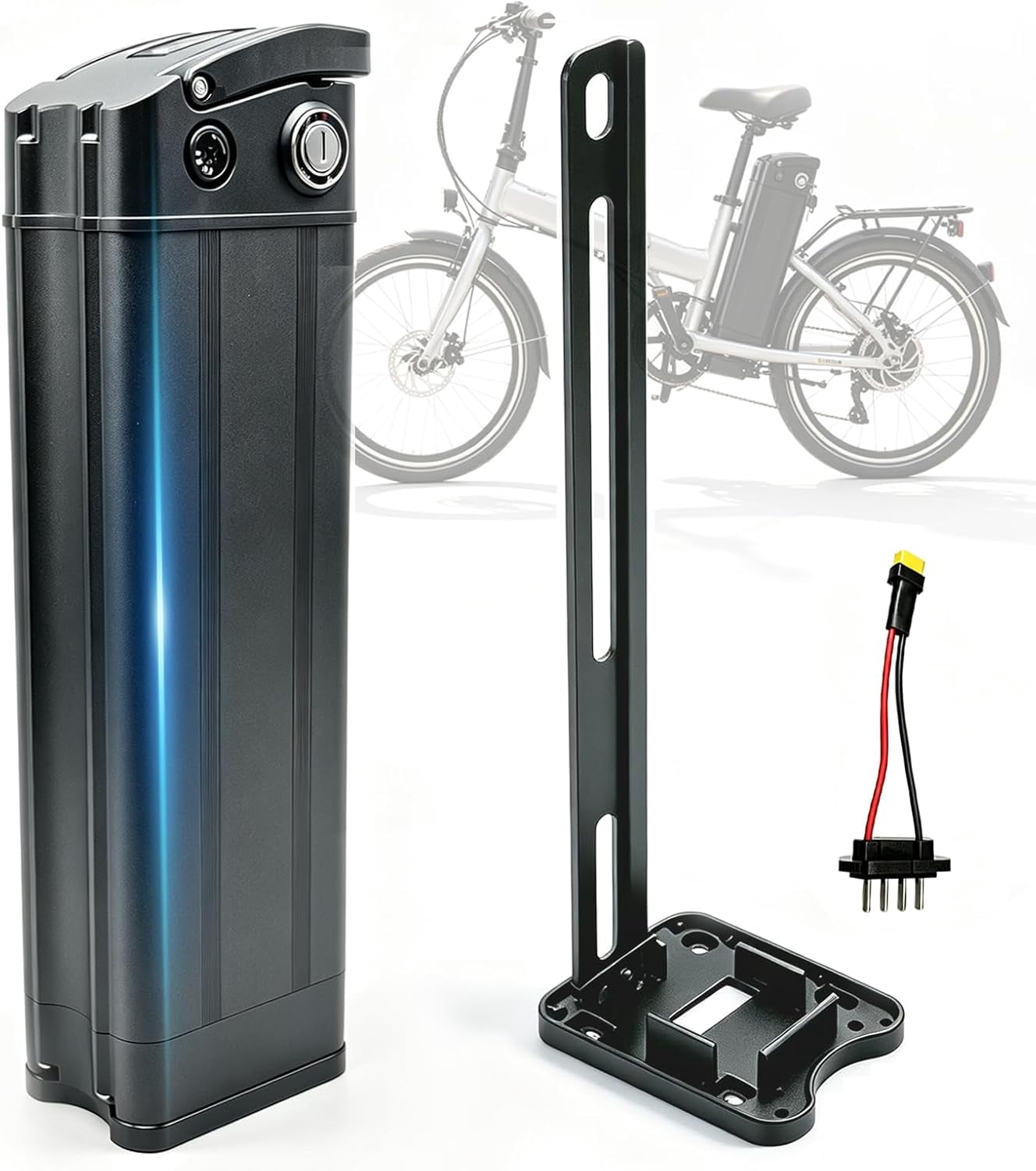 48V Ebike Battery for Adult Electric Bicycle 1000W Motor, 48V13Ah Lithium Ion Battery with 20A BMS