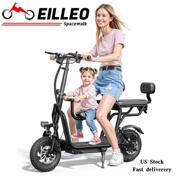 48V Eilleo SpaceWalk US-11 Pro Electric Scooter for Adults,18.75 MPH Top Speed,20+ Miles Range,500W Motor,265 lbs Max Payload