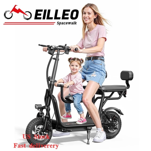 48V Eilleo SpaceWalk US-11 Pro Electric Scooter for Adults, 500W Motor, 18.75 MPH, 20+ Mile Range, 265 lbs Max Load