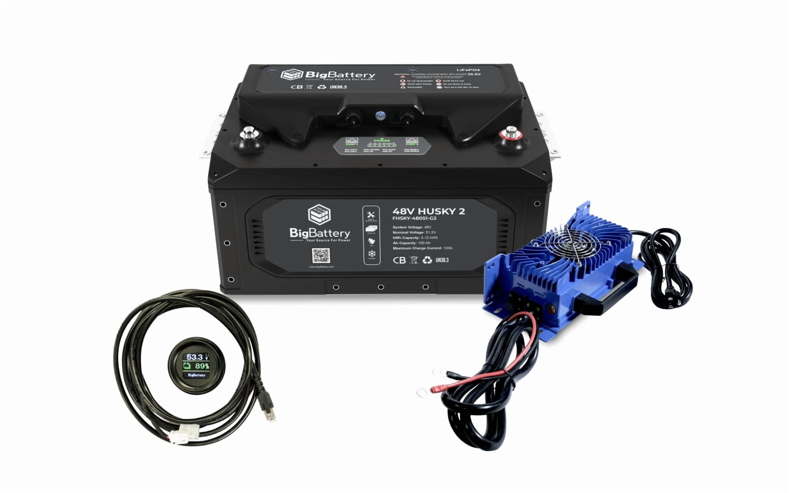 48V Husky 2 Kit - 5.12kWh LiFePO4 Battery - RV, Golf Cart, Off-Grid Solar