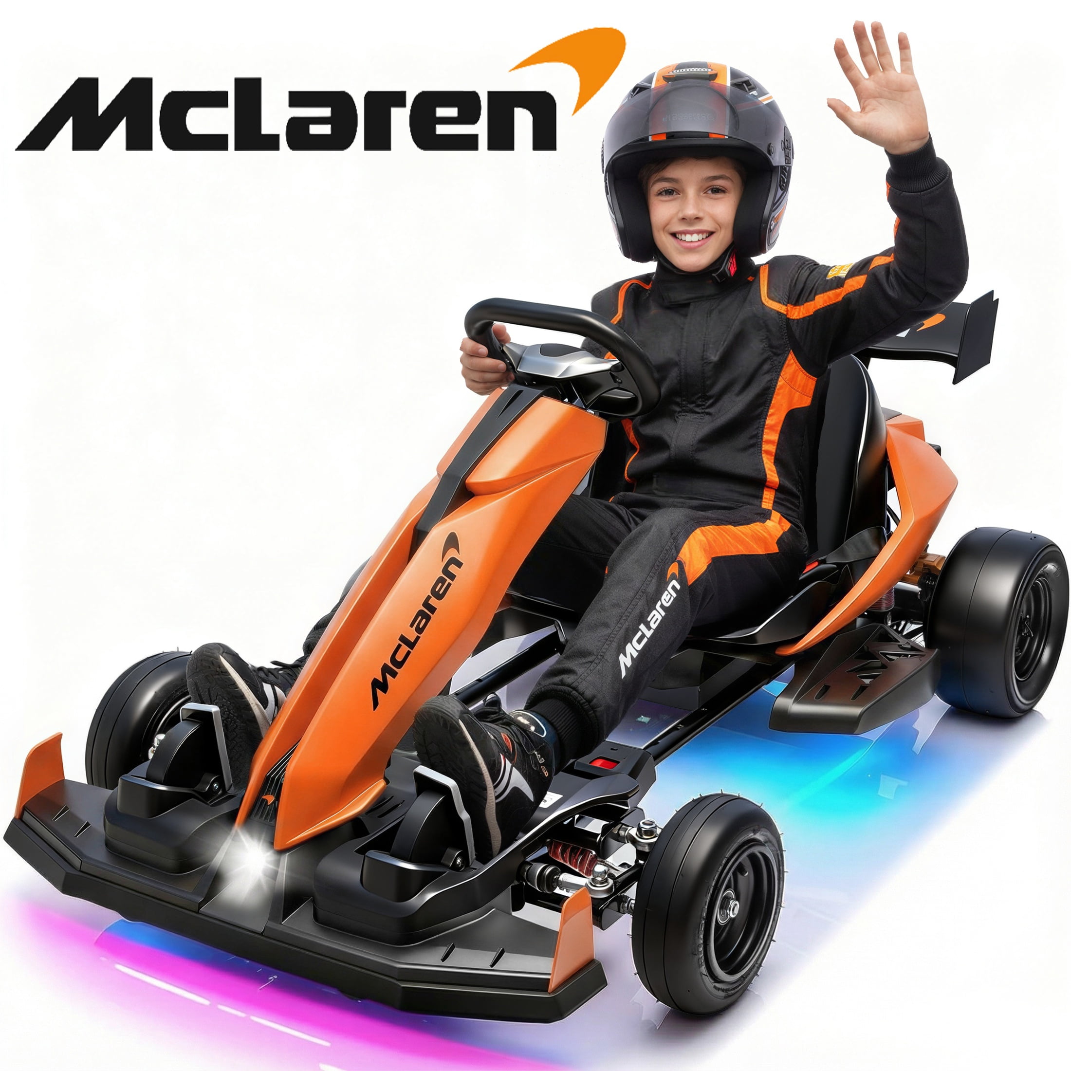 48V McLaren Go Kart for Teens & Adults, 750W Brushless Motor 24 km