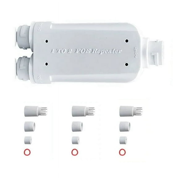 48V POE Repeater 1 to 2 PoE Extender IP66 Waterproof 10/100Mbps 500m Extension for POE y12144