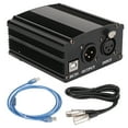 48V Phantom Power Supply 1 Channel Condenser Mic Power Supply with XLR