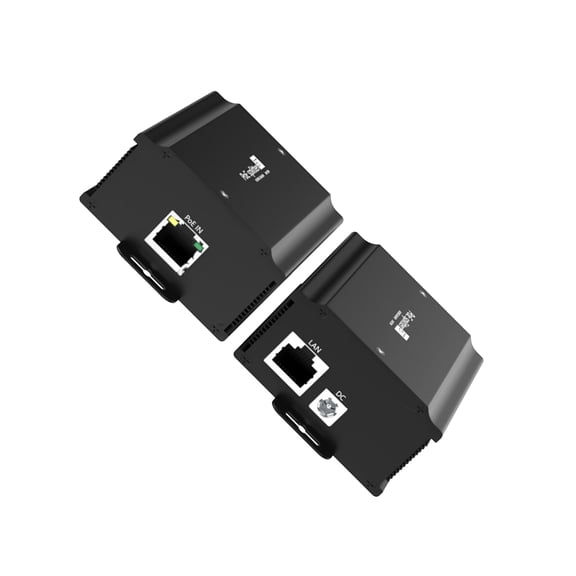 48V Power Over Ethernet Splitter 24V 3A Output Gigabit Ethernet Adapter Heat Dissipation Metal Housing Power Over Ethernet Splitter 48V To 24V 3A Output