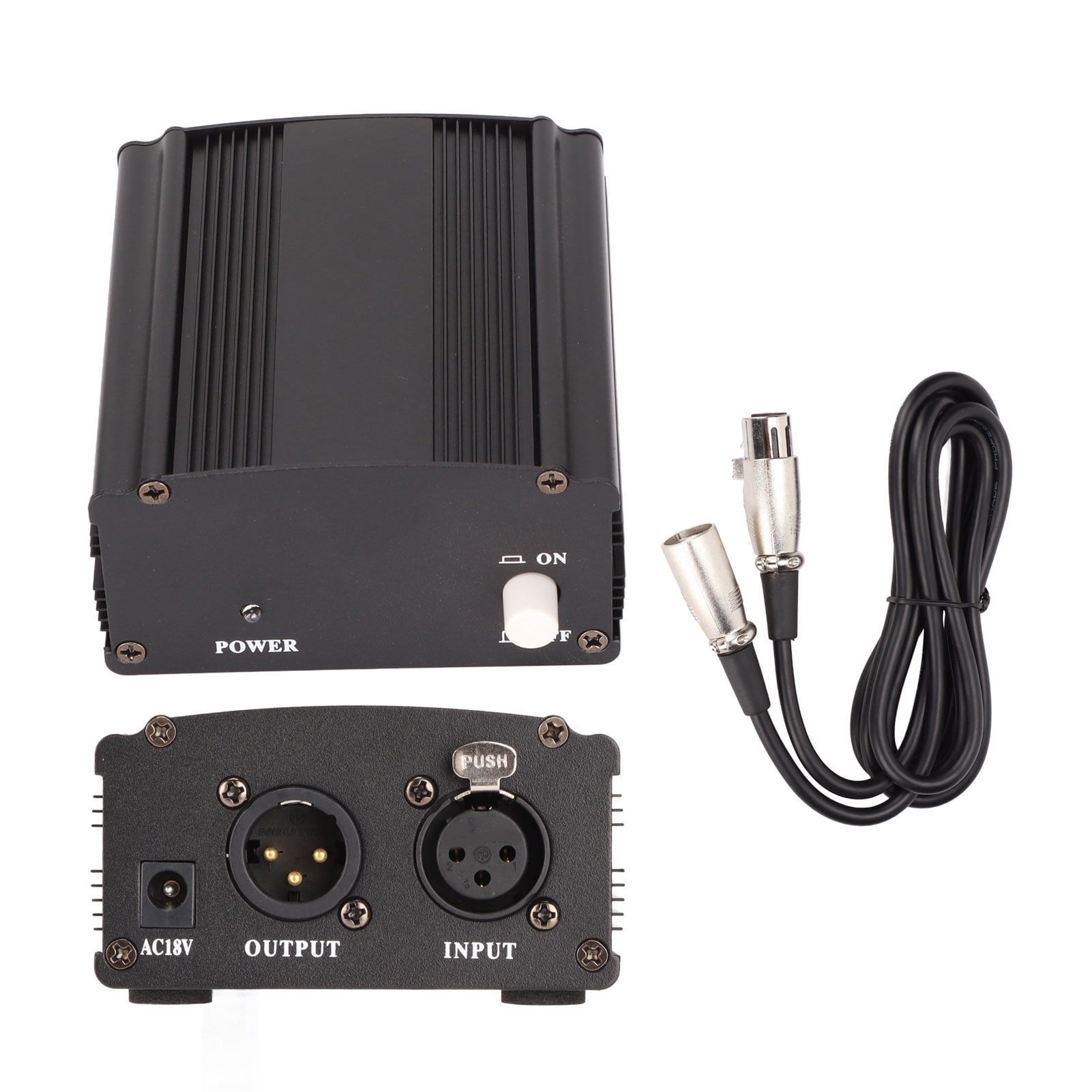 48V Power Supply With Adapter,Professional Power With XLR 3 Pin