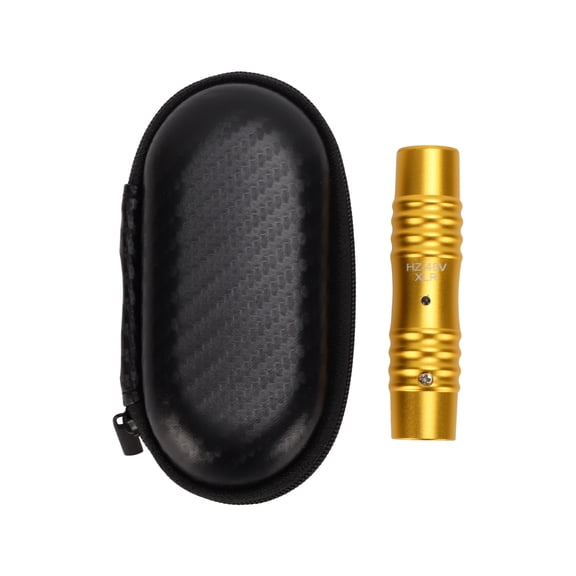 48V Power XLR Adapter Balanced 48V Phantom Power XLR Microphone Adapter Aluminum Alloy Balanced Input Converter with Portable Storage Bag for Camera Sound Interface Mixer
