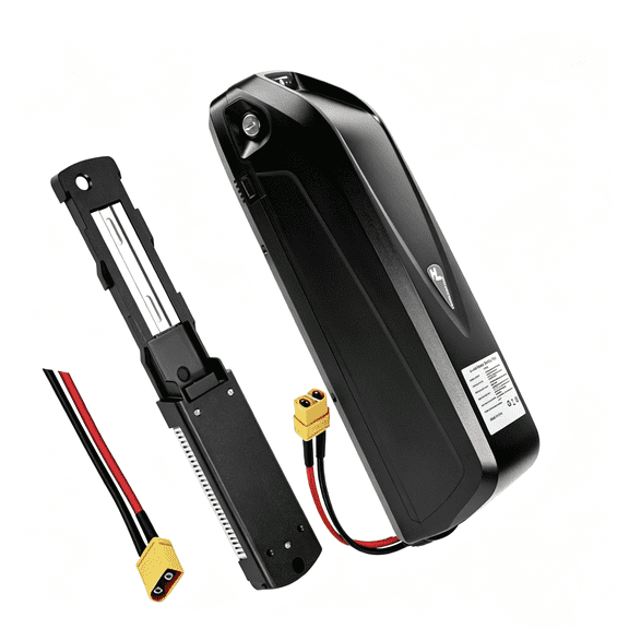 48V10Ah E-Bike Battery with 30A BMS, Safe Lock, Led Indicator Light, USB Port, XT60 Connector for 0-1000W Electric Bicycle Motor