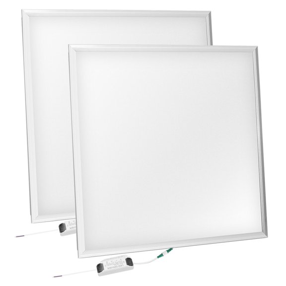 48W 22FT LED Panel Light 5800LM 7000K Ceiling Lighting 150W Equivalent LED Troffer Recessed Edge-Lit