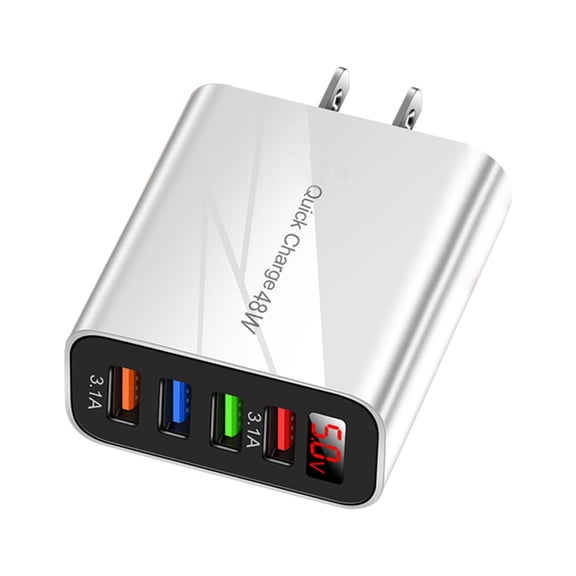 48W 4 Port USB Wall Charger Quick Charge 3.1AUSB Adapter Power Plug Charging Station