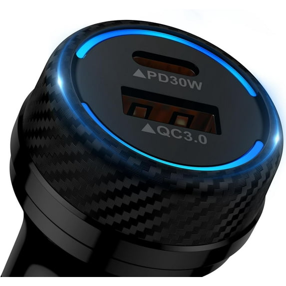 48W Car Fast Charger USB C for Samsung Galaxy S25 Ultra S25+ S24 FE S23 S22 S21 A16 5G A15 A35 A55,Dual Car Charger Adapter for iPhone 17 16e 15 14 13 12 11,Samsung Car Charger Fast Charging Type C