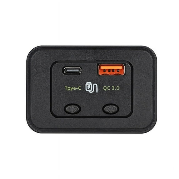48W Dual Switch Fast Charging PD Modified QC Car Mobile Phone Charger 12V24V Suitable for Car RV Bus Bus Ship