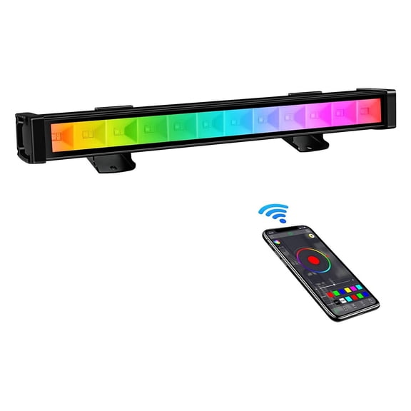 48W LED Flood Light Smart Remote Control RGB UV Waterproof Outdoor Wall Washer Lamp For Party Christmas Stage Lighting Decor