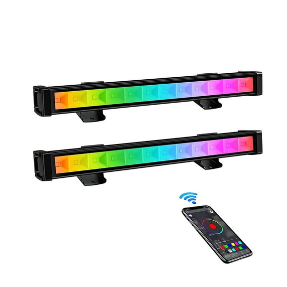 48W LED Flood Light Smart Remote Control RGB UV Waterproof Outdoor Wall Washer Lamp For Party Christmas Stage Lighting Decor ,Multifunctional Lighting