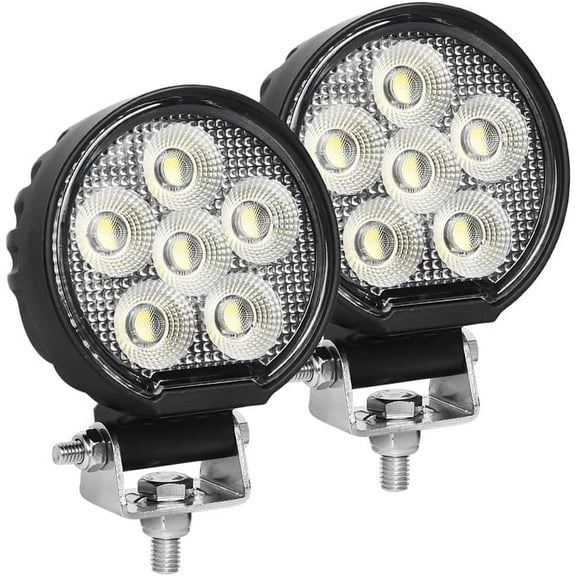 48W Led Light Pods, Led Work Light for ATV UTV Golf Cart Forklift Mower, 3800 LMS Study Offroad Light, 12/24V