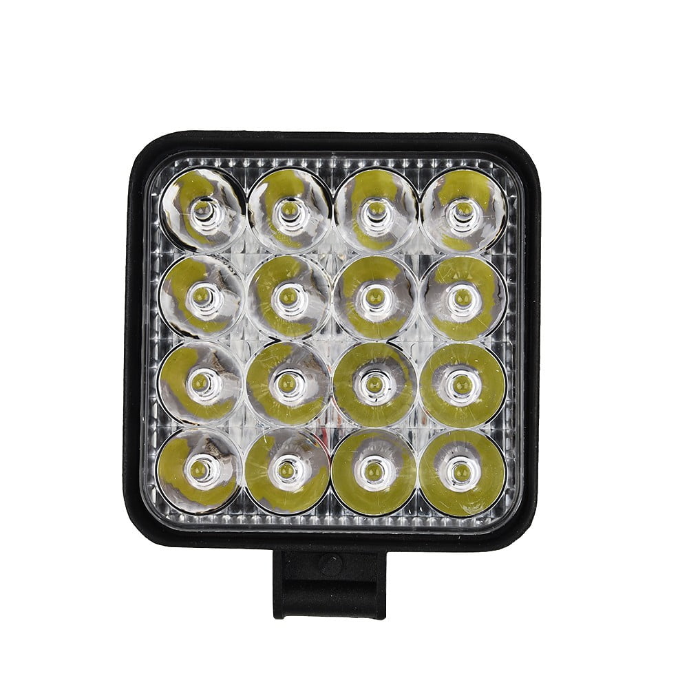 48W Led Work Light 12V 24V Lamp Spotlight for Offroad Truck Car 3,520Lm 2Pcs
