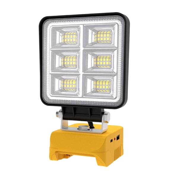 48W Portable LED Work Light 5200LM Cordless Work Light Adjustable Rechargeable