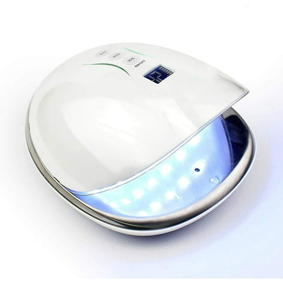 48W UV LED Nail Lamp, Led Nail Light for Gel Nails with 36 Pcs Light Bead, Gel Nail Lamp Quick Curing Nail Gel Polish, Nail Dryer Suitable Salon and Home Use (Color : White)