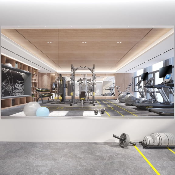 48X24 3Pack Large Home Gym Mirror, Frameless Tempered Glass Dance Wall Mounted Mirror for Home, Yoga, Dancing, Studio, Living Room