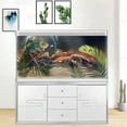 thumbnail image 1 of 48X24IN Cosmic Aquarium Background, Cool Parallel Space Themed Fish Tank Background, Tropical Desert Terrarium Background with 8 EVA Double-Sided Tape, 1 of 5