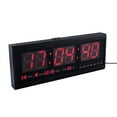 thumbnail image 1 of 48cm Digital Wall Clock Big LED Time Calendar Temperature Desk Table Clocks LED Wall Watch, 1 of 8