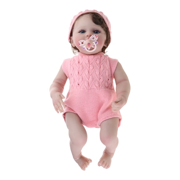 48cm Rebirth Doll with Open Eye Realistic Doll with Handmade Implanted Hair