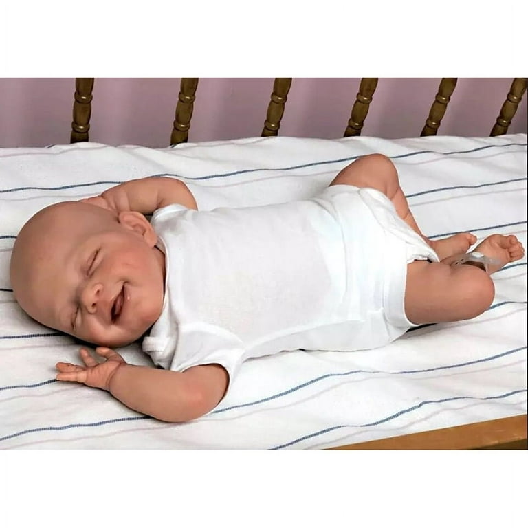 48cm Reborn Baby Dolls Boys Full Body Silicone Real Life Toddler Baby Dolls  Sleeping Boys Pacifier 