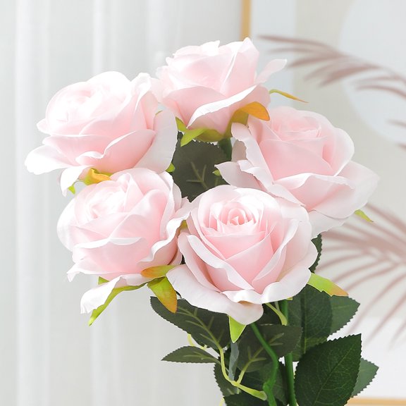 48cm Rose Black Silk Bouquet Peony Artificial Flower for Mother's Day Bud Bride Wedding Decor Home Decoration Artificial Flower